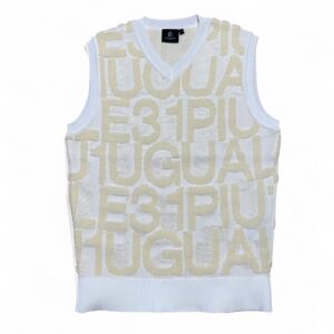 1PIU1UGUALE3 GOLF GRK056 PRY110 BIG FULL LOGO V-VEST