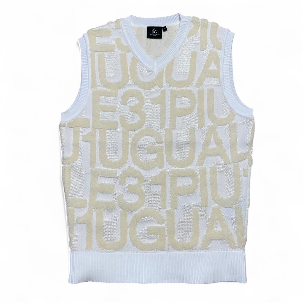 1PIU1UGUALE3 GOLF GRK056 PRY110 BIG FULL LOGO V-VEST