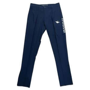 1PIU1UGUALE3 GOLF GRP100 POE400 ZIP SLACKS ロゴ刺繍 ストレッチ ブラック