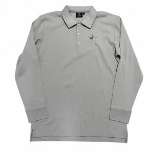 1PIU1UGUALE3 GOLF GRT204 長袖ポロシャツ グレー ジローラモ