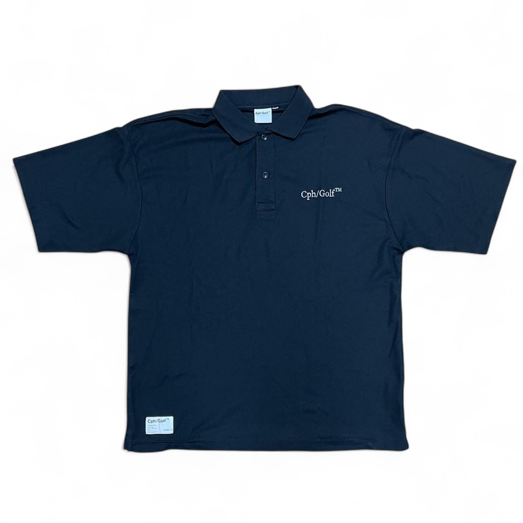 CHG23-SS-T10 #DIGNIFIED LOGO S/S POLO – BLACK – / 半袖 ポロシャツ