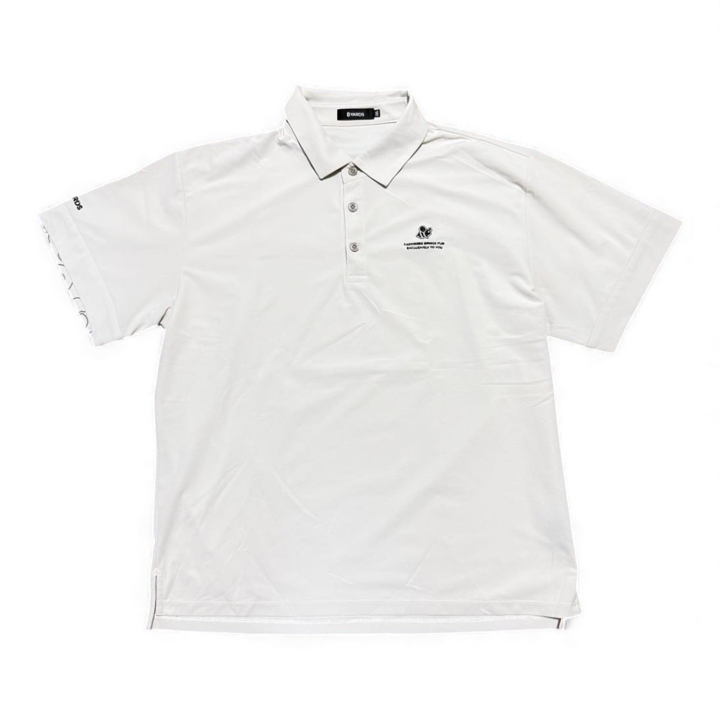 8YARDS 8YDS-24053 ポロシャツ ホワイトグレー ハチヤーズ